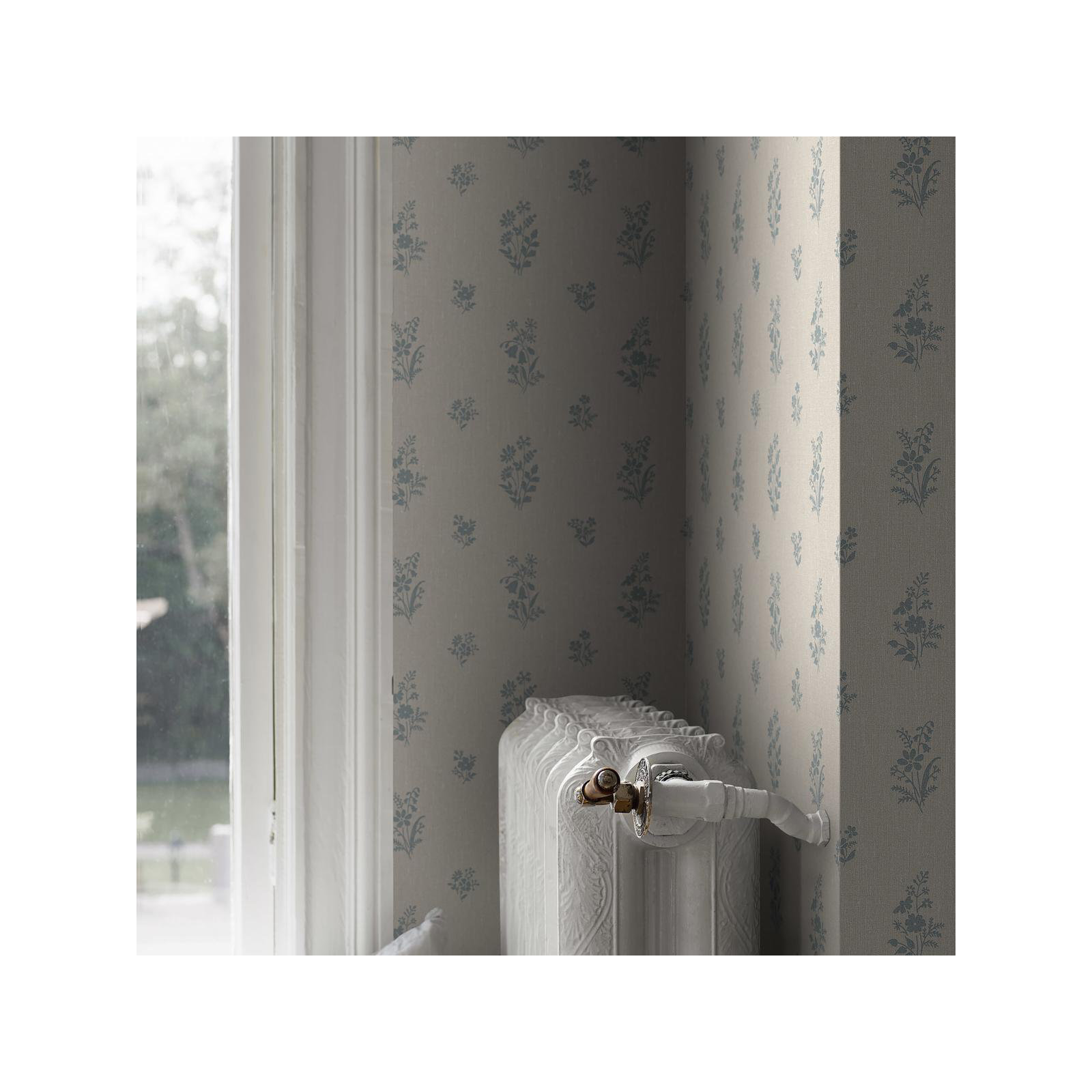 Boråstapeter Petit Fleurs Wallpaper, Blue