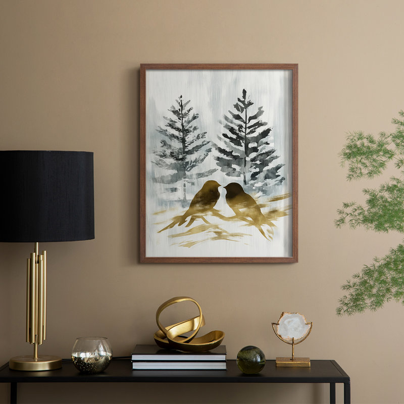 Reproduction encadrée - bois massif, Noyer, H 11 po x l 9 po