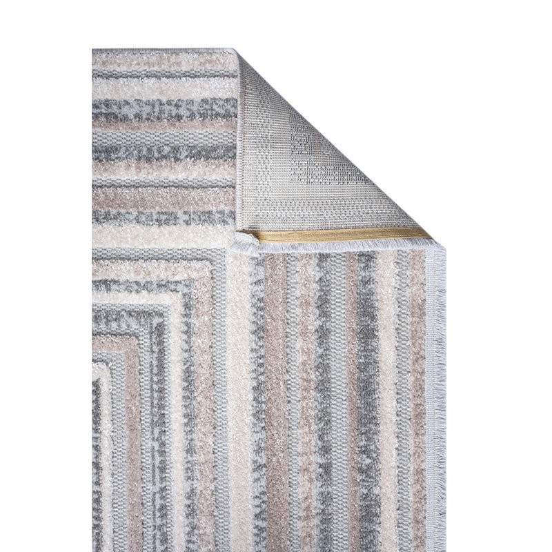 Brye Geometric Machine Made Indoor / Outdoor Area Rug, Rectangle 2'7" x 4'11"
