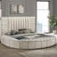 Table de chevet rembourrée 2 tiroirs Santiago Ivory