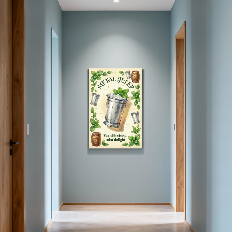 Fashion Metallic Shine Mint Delight Julep Cup Pattern