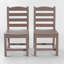 Armless Outdoor Chairs Set - Eco-Friendly HDPE Design-1378289625