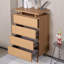 Solid Rubber Wood Console Cabinet