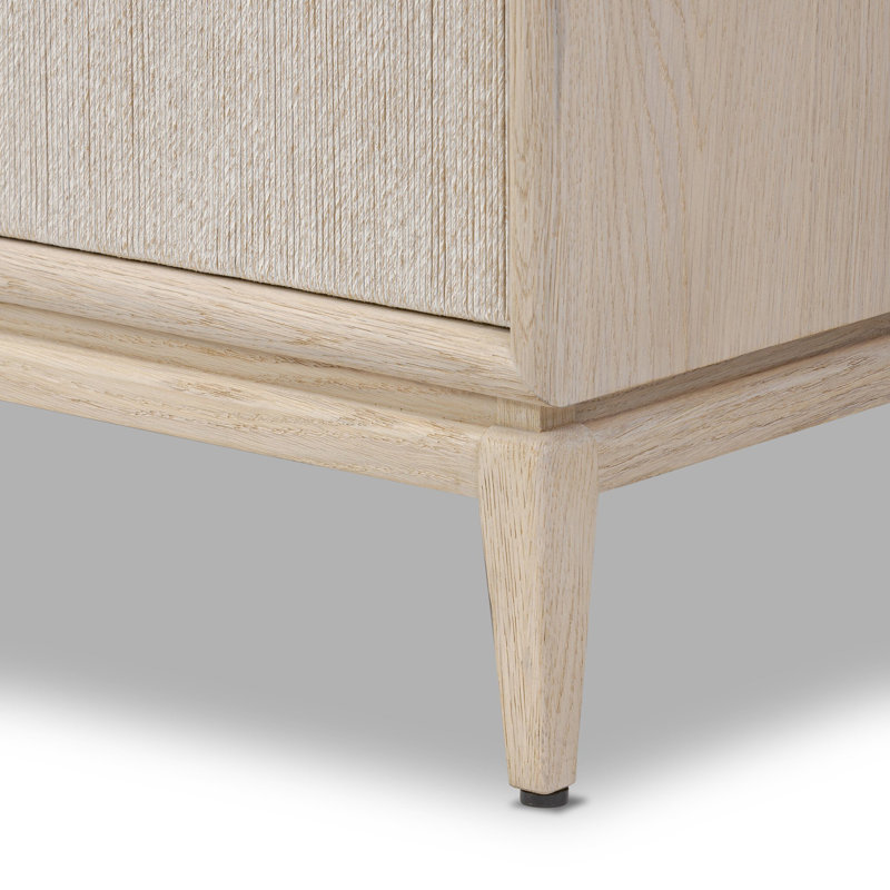 Rosenell 6 Drawer Dresser, Natural Oak Veneer