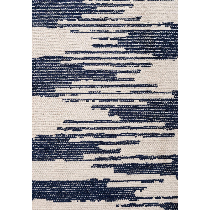 Tapis abstrait géométrique contemporain, Rectangle 6 pi 7 po x 9 pi 10 po