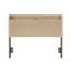 Tête de lit verticale cannelée en bois avec rangement intégré et trou pour câbles, tête de lit autoportante en chêne doré avec supports en acier réglables, tête de lit de style campagnard compatible avec les cadres de lit double et grand lit simple
