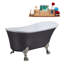 1399.5mm x 680.7mm Freestanding Soaking Acrylic Bathtub-521847183-521847182