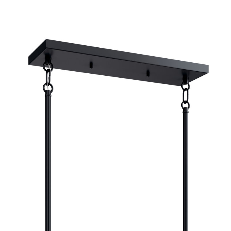  Lustre à 6 lumières, Noir satiné