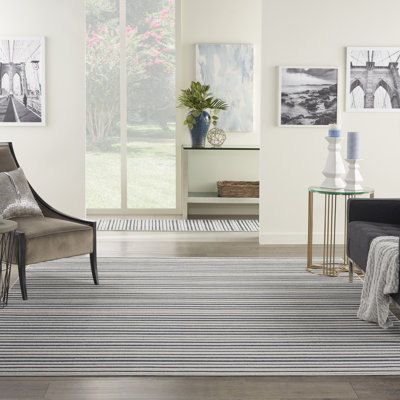 Anick Striped Indoor / Outdoor Rug