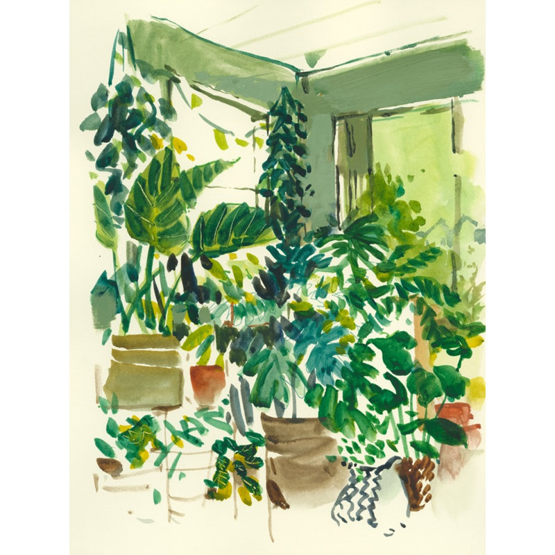 Sun Room A Print by PC Ngo, 32" H x 25" W, Gold Framed