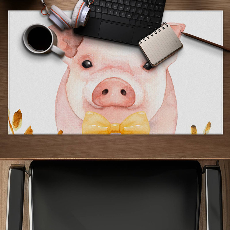 Chic pig - 14.00"x24.25" Desk mat