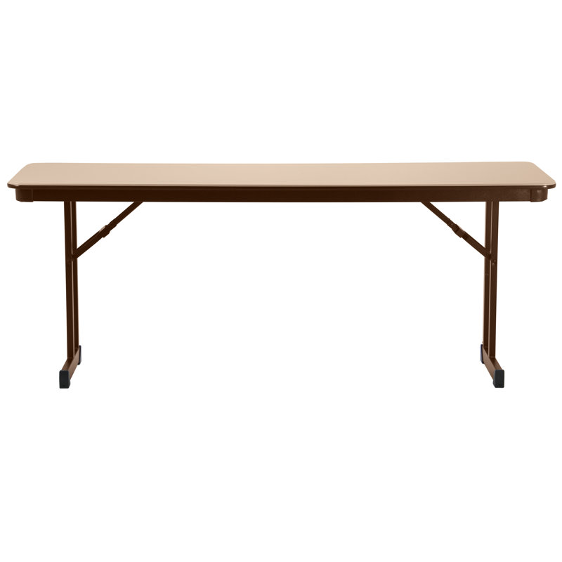 72'' Rectangular Banquet Table, Beige/Brown