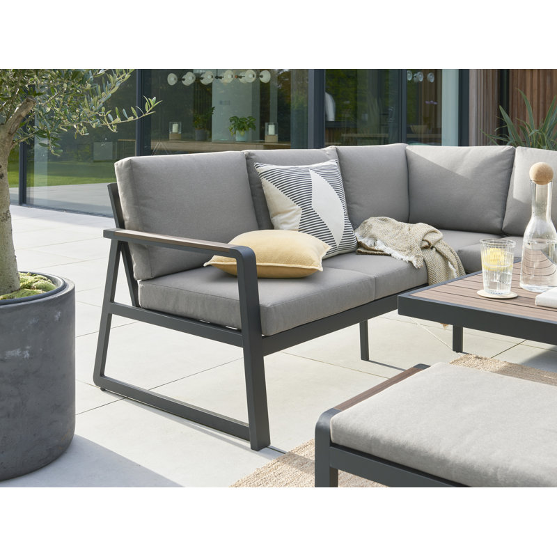 Nadasha - Hemsby Corner Set with Cushions, 73cm H x 89cm L x 150cm D