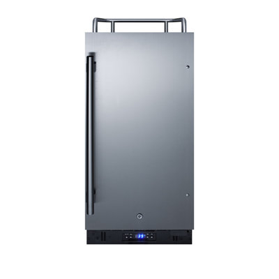 Summit Appliance 2.9 Cubic Feet Built-In Kegerator with Door Lock and Adjustable Temperature