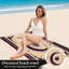 1 serviette de plage mystique lune céleste et étoile, motif floral bohémien, grande microfibre pour piscine, voyage, unisexe