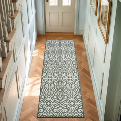 Laura Ashley Feya Two-Tone Machine Washable All Loop Tufted Rugs