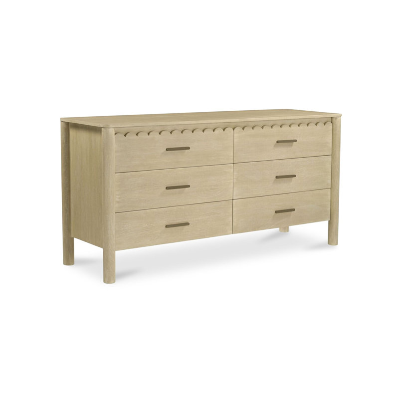 Commode double 6 tiroirs Lola, Natural