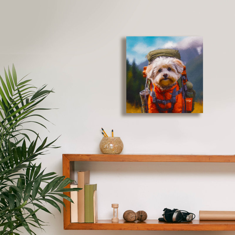 «Hiker» par Sean Parnell, art mural sur toile, H 12 po x l 12 po x P 0,75 po
