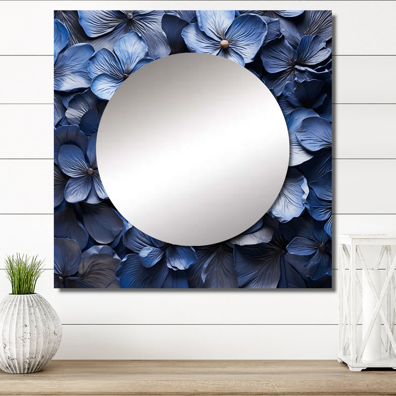 Dekow - Art mural miroir pour salle de bain Violets, 23 po x 23 po