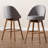 Hendrikus Swivel Upholstered Counter Stool with Solid Wood Frame-478476484-499420247