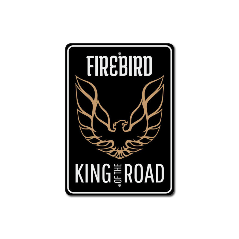 Plaque en aluminium Firebird, H 14 po x l 10 po x P 0,04 po