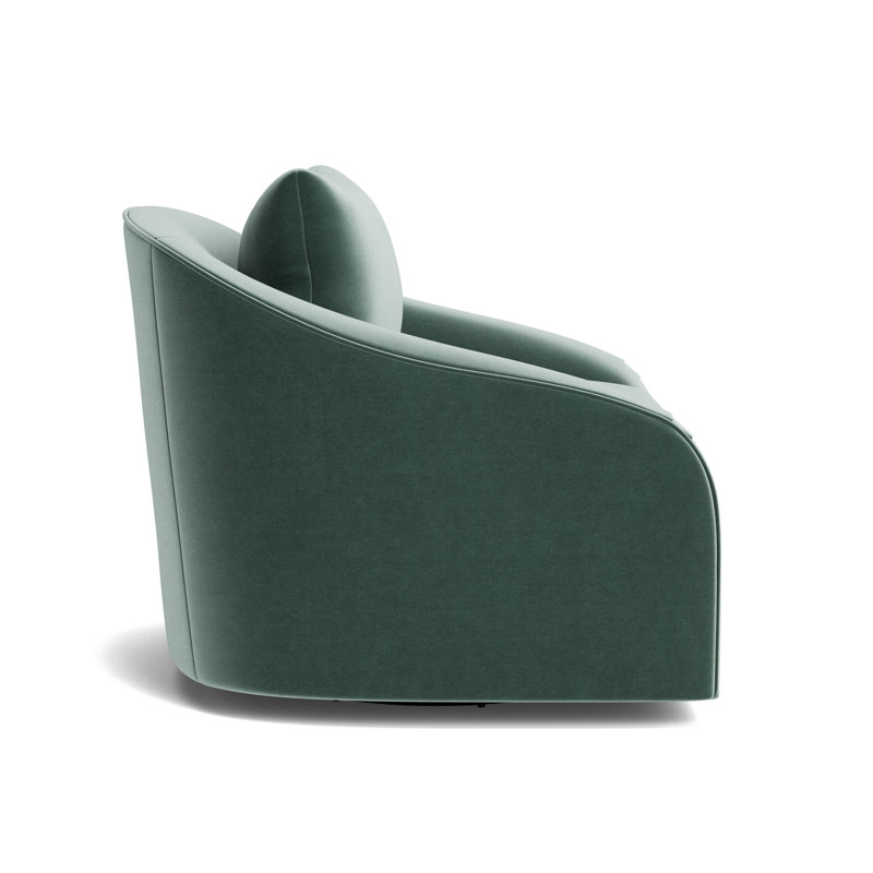 Laurel Swivel Chair, Performance Velvet - Jade
