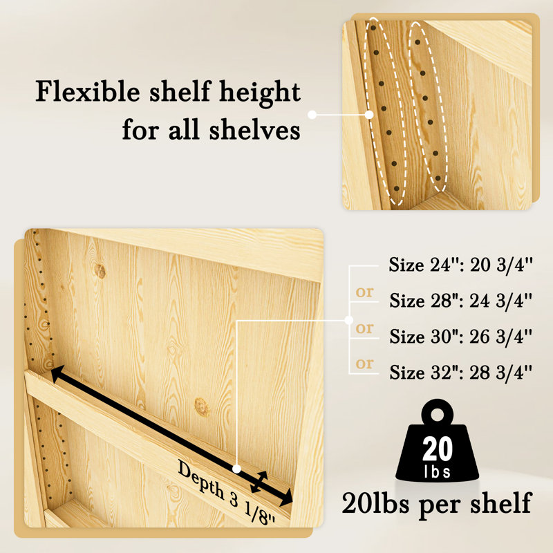 Porte dissimulée universelle / réversible pour bibliothèque 28 "x80" à assemblage rapide avec boîtier et toute la quincaillerie incluse