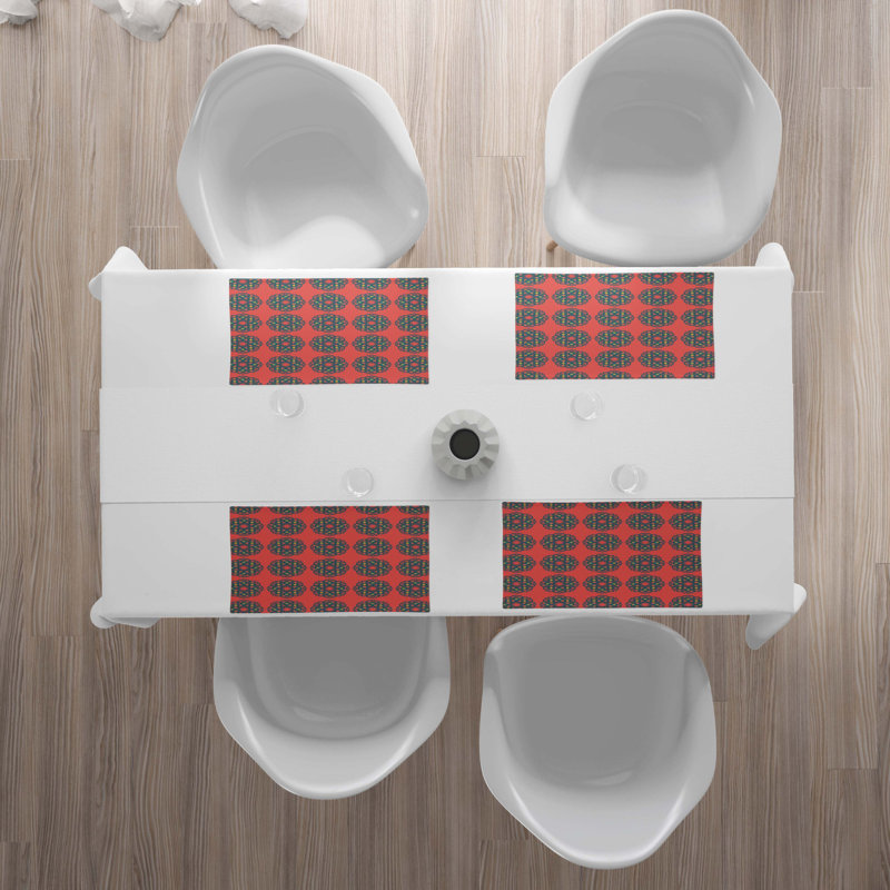 Polyester Geometric Rectangle Placemat