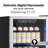 Erivess 3.2 Cu.ft Beverage Refrigerator Cooler, 126 Can Quiet Mini Fridge with LED Digital Display, Adjustable Shelves, Temperature Control