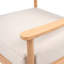 Fauteuil club en bois d'acacia avec coussin de siège Mallorca, ensemble de 1