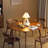Solid wood luxury dining table-111166942