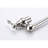 Brushed Nickel Kitchen Pot Filler Faucet, Wall Mount With Folding Function, Double Handles For Easy Water Release, Surface