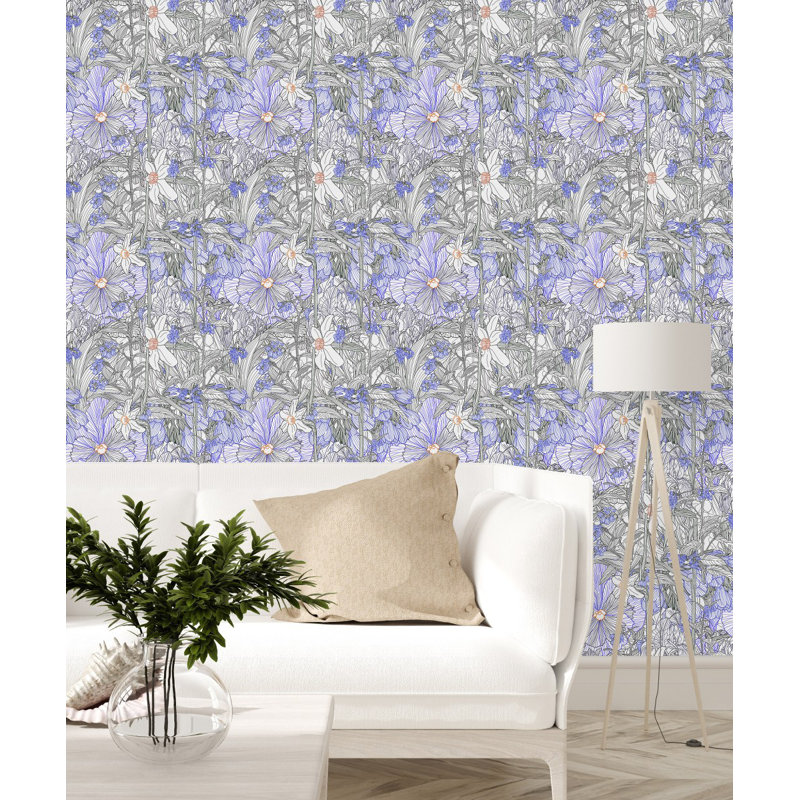 Floral Tile, 2.08' W x 10.42' L
