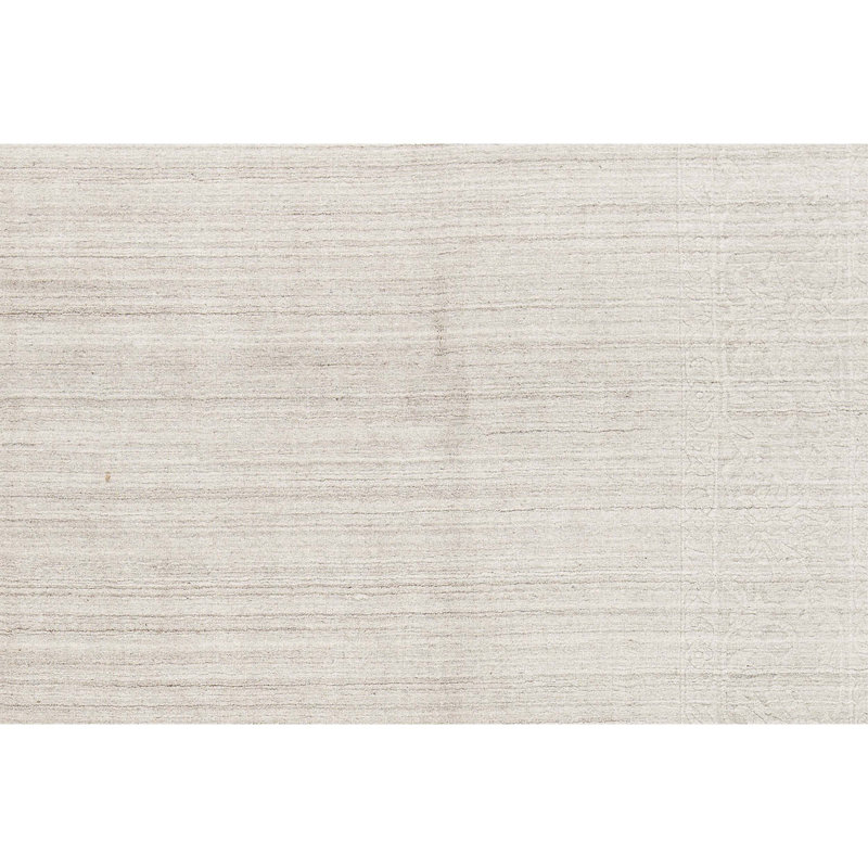 Tapis blanc noué à la main de haute qualité