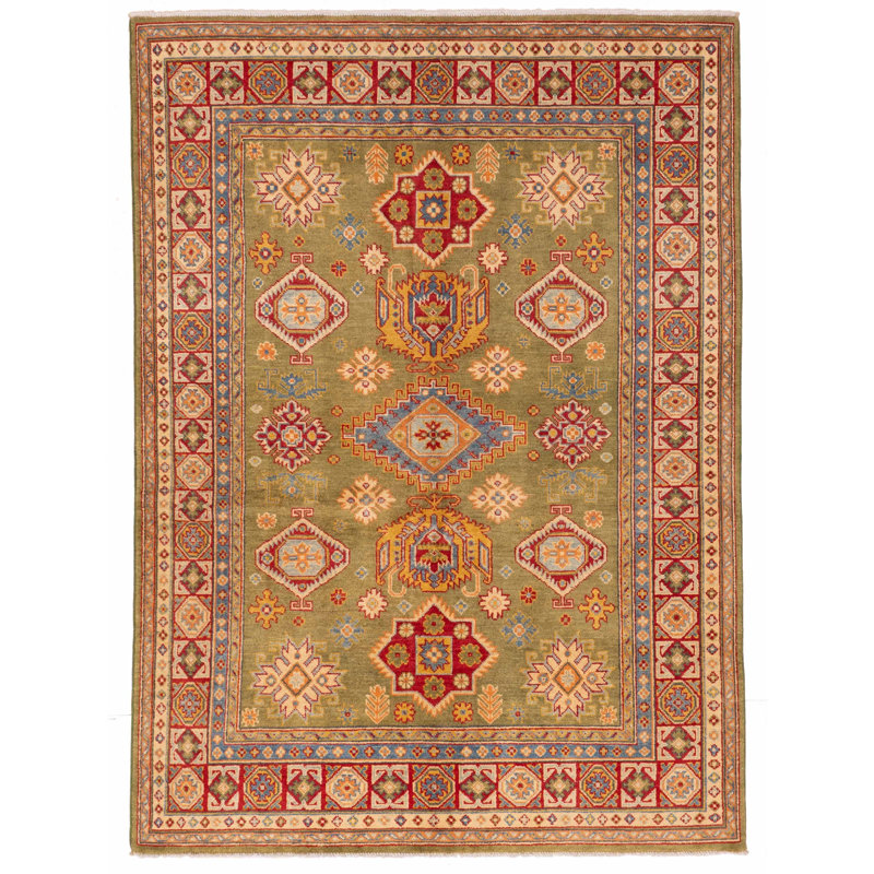 Tapis olive Ezzie 5 pi 0 po x 6 pi 11 po