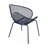 Chair In Navy, Iron Craftsmanship, 33.67 In. High, 24.8 Wide, 25.99 Deep Navy Iron, Relaxing Design, 34 Height, 24.8 Width, 25.5 Depth