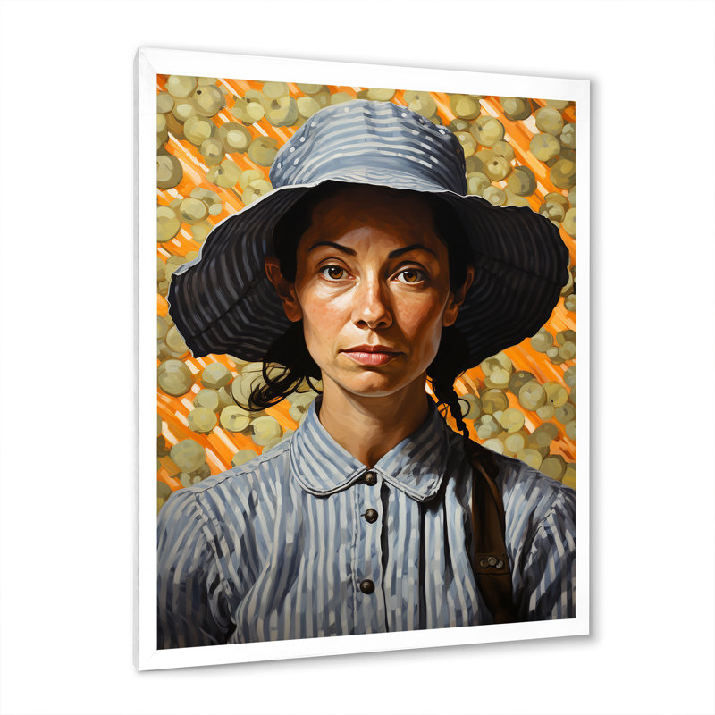 Vemond Farmhouse Farmer Portraits Ii II, H 20 po x l 12 po x P 1 po, Blanc