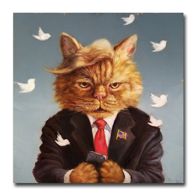 « catty notes », reproduction sur toile tendue