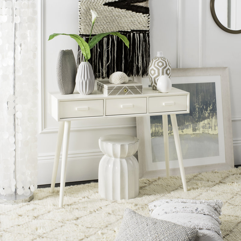 Lynfield 106cm Console Table, Distressed White