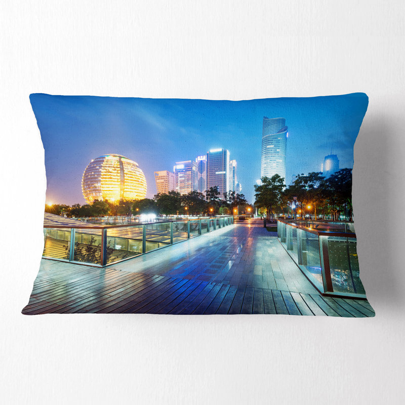 Coussin lombaire skyscrapers cityscape china hangzhou