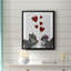 «Squirrel Love», toile encadrée de qualité supérieure - prête à être accrochée-603792228-603792229