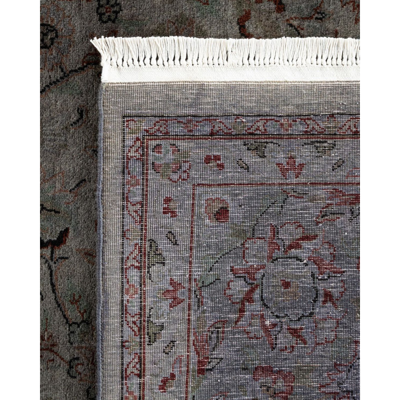 Tapis noué à la main Weirsky - unique en son genre - gris Weirsky