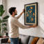 Golden Study Botanical - Framed Print-277207399-277207418