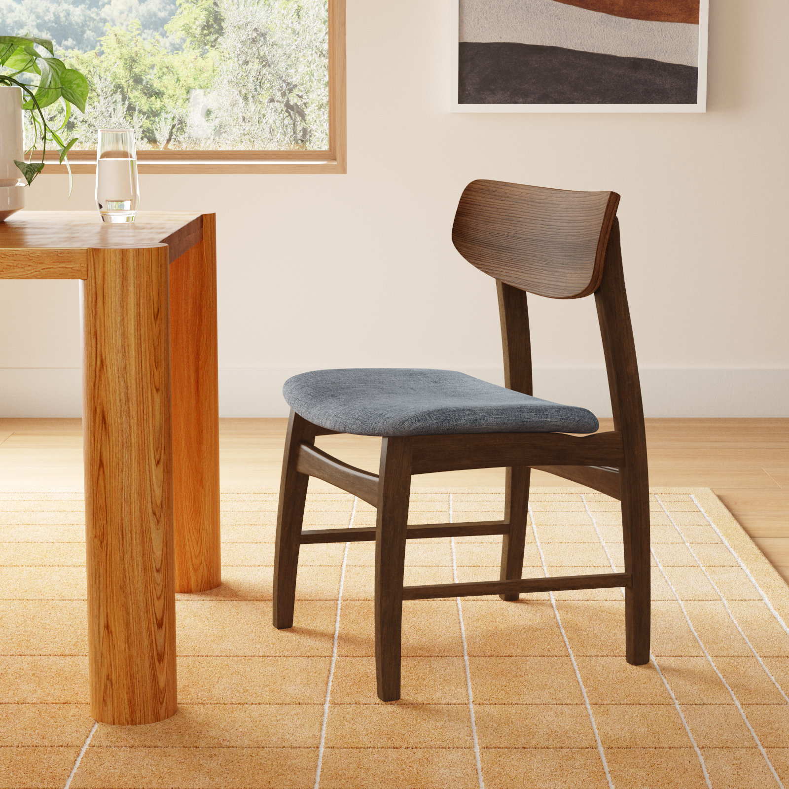 Gantz Upholstered Solid Wood Dining Chair