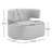 Bascom Genuine Leather Upholstered Swivel Barrel Chair-337677604