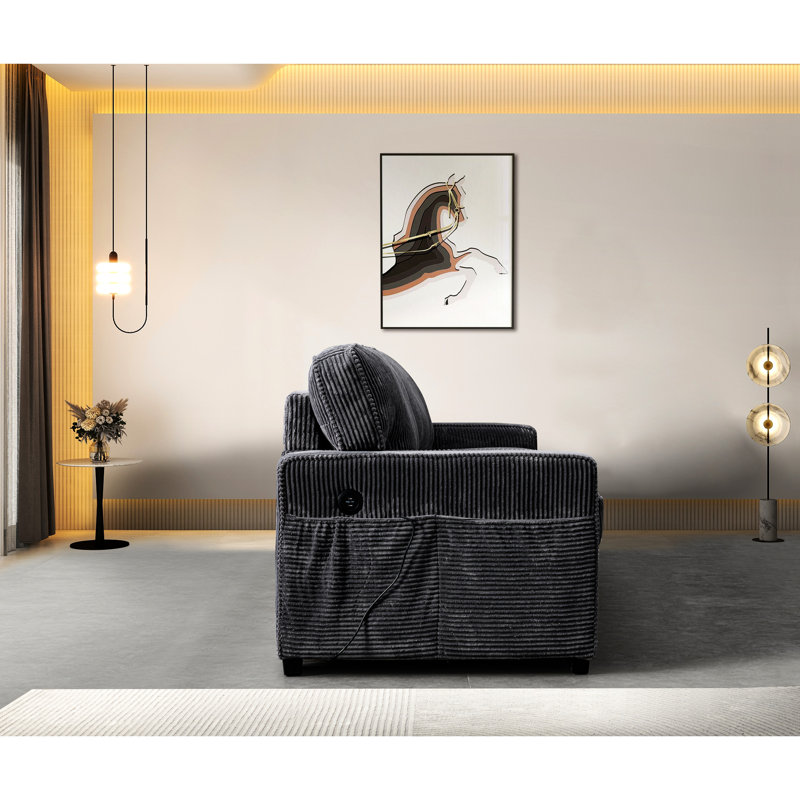 Gris avec coussins et structure en mousse pour une utilisation durable du bois moderne
