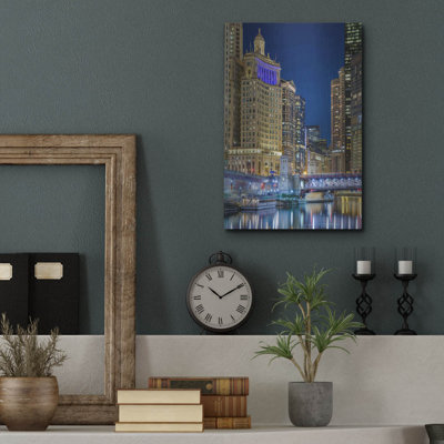 «Chicago River At Night» par AKG