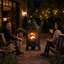 Foyer d'extérieur au bois 47,3 po Chiminea