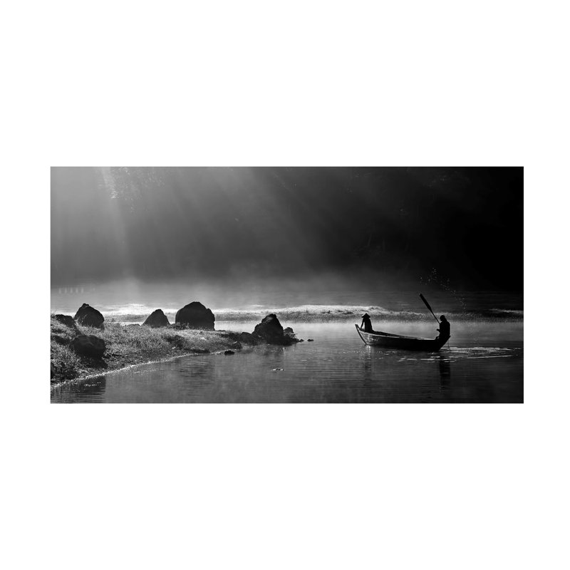 Art sur toile «Nunu Rizani Going Home», 10" H x 19" W