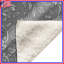Couvertures à motif floral gris-133729153